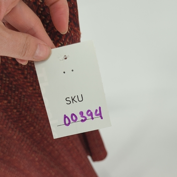 Talbots Printed Jersey Knit Dress Red S preppy Business casual classic stretch - Picture 5 of 7